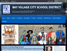 Tablet Screenshot of bayvillageschools.com